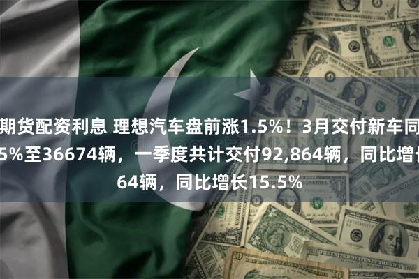 期货配资利息 理想汽车盘前涨1.5%！3月交付新车同比增26.5%至36674辆，一季度共计交付92,864辆，同比增长15.5%